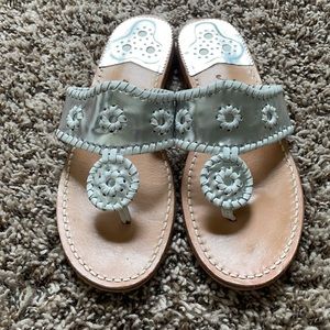 Jack Rogers Silver & White size:8